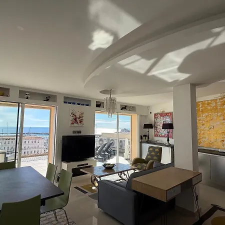 4 Person With Sea View Croisette Daire Cannes